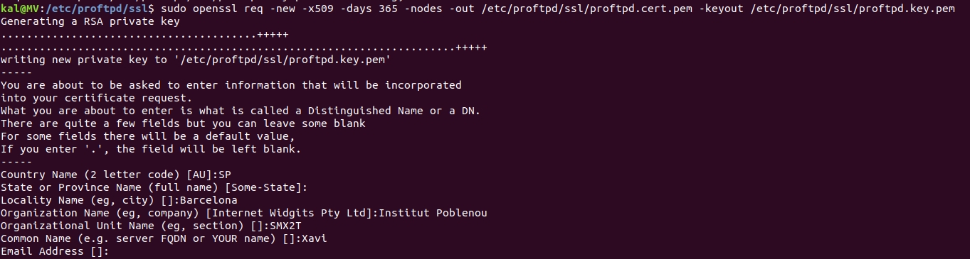 configurar FTPS proftps en ubuntu